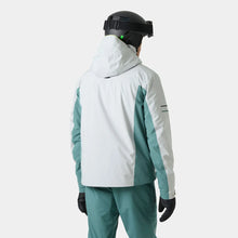 Load image into Gallery viewer, HELLY HANSEN MENS COURCHEVEL JACKET GREY/GREEN