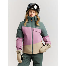 Load image into Gallery viewer, PROTEST GIRLS MARLENE SNOW JACKET EVERGREEN