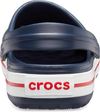 Load image into Gallery viewer, CROCS CROCBAND CLOG NAVY/RED/WHITE STRIPE