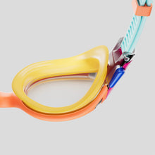 Load image into Gallery viewer, SPEEDO JUNIOR BIOFUSE 2.0 MIRROR SWIMMING GOGGLE ORANGE/BLUE