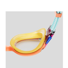 Load image into Gallery viewer, SPEEDO JUNIOR BIOFUSE 2.0 MIRROR SWIMMING GOGGLE ORANGE/BLUE