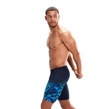 Load image into Gallery viewer, SPEEDO MENS V-CUT HYPERBOOM JAMMER BLACK/BLUE