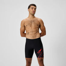Load image into Gallery viewer, SPEEDO MENS MEDLEY JAMMER BLACK/RED