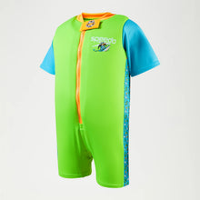 Load image into Gallery viewer, SPEEDO PRINTED FLOAT SUIT GREEN/BLUE
