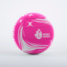 Load image into Gallery viewer, GILBERT MATCH PULSE NETBALL BALL PINK/WHITE SIZE 5