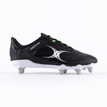 Load image into Gallery viewer, GILBERT SIDESTEP X15 LO 6STUD RUGBY BOOT BLACK