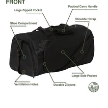 Load image into Gallery viewer, BECMOOR SPORTS DUFFLE BAG BLACK