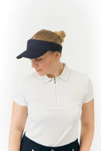 Load image into Gallery viewer, BECMOOR WOMENS VELCRO VISOR NAVY
