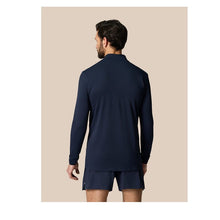 Load image into Gallery viewer, CASTORE MENS 1/4 ZIP LONG SLEEVE TOP MIDNIGHT NAVY/WHITE