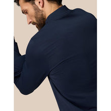 Load image into Gallery viewer, CASTORE MENS 1/4 ZIP LONG SLEEVE TOP MIDNIGHT NAVY/WHITE