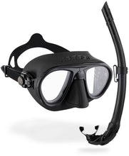 Load image into Gallery viewer, CRESSI CALIBRO FREE DIVE MASK/SNORKEL COMBO SENIOR BLACK