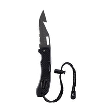 Load image into Gallery viewer, CRESSI CHAKU DIVING KNIFE TITANIUM BLACK
