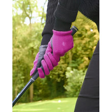 Load image into Gallery viewer, PURE GOLF GLACIER FLEECE WINTER LADIES GOLF GLOVES - PLUM
