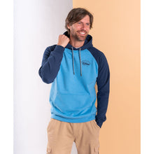 Load image into Gallery viewer, SALTROCK MENS STRIKE LOGO POP HOODIE LIGHT BLUE