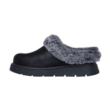 Load image into Gallery viewer, SKECHERS KEEPSAKE COSY LITE BLEND BLACK SLIPPERS