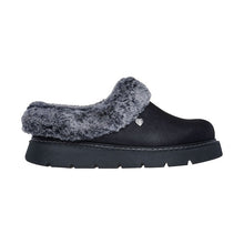 Load image into Gallery viewer, SKECHERS KEEPSAKE COSY LITE BLEND BLACK SLIPPERS