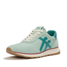 Load image into Gallery viewer, FITFLOP RETRO-Q FF FABRIC/SUEDE SNEAKERS MINT