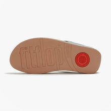 Load image into Gallery viewer, FITFLOP LULU CRYSTAL EMBELLISHED TOE POST SANDALS STEELED SILVER
