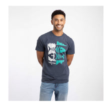 Load image into Gallery viewer, WEIRD FISH MENS DOUBLE FISH ECO GRAPHIC TEE NAVY