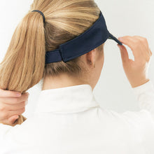 Load image into Gallery viewer, LADIES SURPRIZESHOP ADJUSTABLE VELCRO VISOR WITH BALL MARKER NAVY