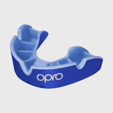 Load image into Gallery viewer, OPRO JUNIOR G4 SILVER MOUTHGUARD BLUE/LIGHT/BLUE