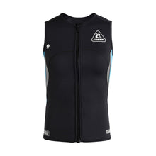 Load image into Gallery viewer, CRESSI LADIES NEOPRENE ZIPPER VEST BLACK/AQUAMARINE