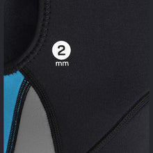 Load image into Gallery viewer, CRESSI LADIES NEOPRENE ZIPPER VEST BLACK/AQUAMARINE
