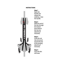 Load image into Gallery viewer, MANBI SKI CARRIER BLACK/WHITE
