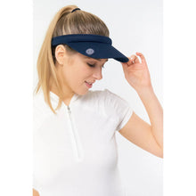 Load image into Gallery viewer, SURPRIZE SHOP CLIP LADIES VISOR WITH MAGNETIC BALL MARKER NAVY