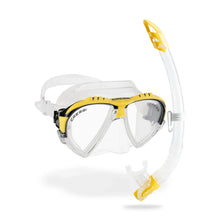 Load image into Gallery viewer, CRESSI MATRIX + GAMMA MASK/SNORKEL COMBO SENIOR CLEAR/YELLOW