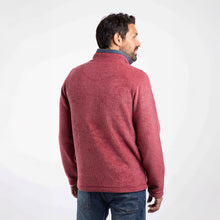 Load image into Gallery viewer, WEIRD FISH MENS NEWARK 1/4 ZIP FLEECE RHUBARB