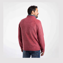 Load image into Gallery viewer, WEIRD FISH MENS NEWARK 1/4 ZIP FLEECE RHUBARB