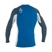 Load image into Gallery viewer, ONEILL YOUTH PREMIUM SKIN LONG SLEEVE RASH GUARD OCEAN/WHITE/NAVY