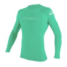 Load image into Gallery viewer, ONEILL YOUTH BASIC SKIN LONG SLEEVE RASH GUARD AQUA
