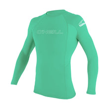 Load image into Gallery viewer, ONEILL YOUTH BASIC SKIN LONG SLEEVE RASH GUARD AQUA