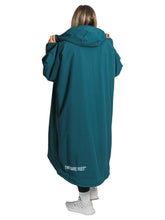 Load image into Gallery viewer, TWO BARE FEET ADULT WEATHERPROOF CHANGING ROBE SEA-GREEN/RASPBERRY