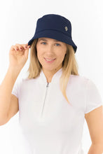 Load image into Gallery viewer, PURE GOLF DUA LINED BUCKET HAT NAVY