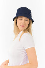 Load image into Gallery viewer, PURE GOLF DUA LINED BUCKET HAT NAVY