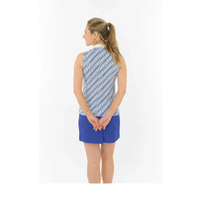 Load image into Gallery viewer, PURE GOLF FELICITY POLO SHIRT SLEEVLESS TIDAL WAVE