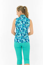 Load image into Gallery viewer, PURE GOLF ELLEN SLEEVELESS POLO WATER LILY