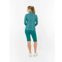 Load image into Gallery viewer, PURE GOLF SERENITY MID LAYER TEAL FRONDESCENCE