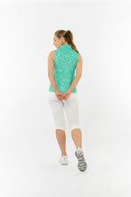 Load image into Gallery viewer, PURE GOLF AMITY SLEEVEESS POLO SHIRT SWEET PEA AWE GREEN