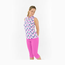 Load image into Gallery viewer, PURE GOLF ELLEN SLEEVELESS POLO SHIRT PORTRAIT OF PARADISE