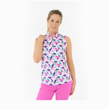 Load image into Gallery viewer, PURE GOLF ELLEN SLEEVELESS POLO SHIRT PORTRAIT OF PARADISE