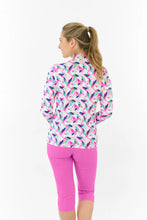Load image into Gallery viewer, PURE GOLF SERENITY LONG SLEEVE MIDLAYER PORTRAIT OF PARADISE