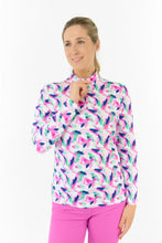 Load image into Gallery viewer, PURE GOLF SERENITY LONG SLEEVE MIDLAYER PORTRAIT OF PARADISE