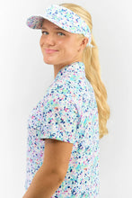 Load image into Gallery viewer, PURE GOLF ARIELLE PATTENED WIRE GOLF VISOR MIRRORED MOONS