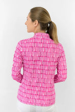 Load image into Gallery viewer, PURE SERENITY LONG SLEEVE TOP FLORAL NOTES PINK/WHITE