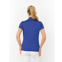 Load image into Gallery viewer, PURE GOLF VALLEY CAP SLEEVE POLO SHIRT YALE NAVY