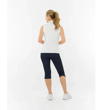 Load image into Gallery viewer, PURE GOLF REBECCA LILY PWP SLEEVELESS GOLF POLO WHITE